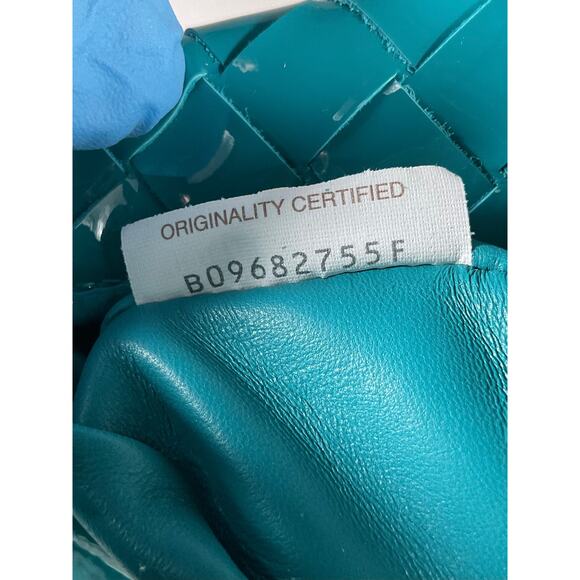 Bottega Veneta Mini 'Jodie' Blue Leather Bag - Picture 11 of 11